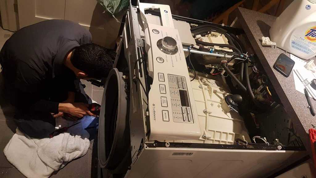 washer repair in a north york basement