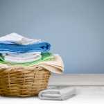 image of laundry, towel, laundry basket
